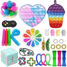 Conjunto De 30pc Simple Dimple, Fidget Box, Popping Fidget T