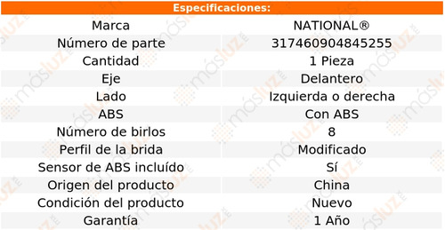 1- Maza Delantera Izquierda O Derecha H2 2008/2009 National Foto 5