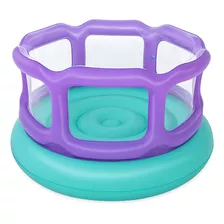 Brincolin Infantil Infable Bestway Bouncer Full Color Color Lila Con Azul