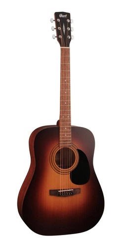 Guitarra Acústica Cort Standard Ad810 Para Diestros Satin Sunburst