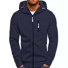 Sudadera Hombre Con Capucha Deportiva Con Cierre Hoodie