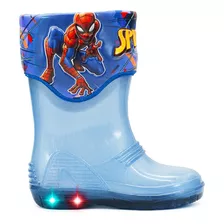 Bota Lluvia Luces Niño Marvel Alien 13-21 Marino Spider Man