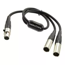 Cable Para Micrófono: Cablesonline 1ft Mini Xlr 3-pin Hembra