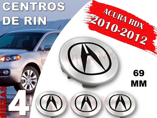 Kit De Centros De Rin Acura Rdx 2010-2012 69 Mm (gris) Foto 2