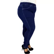 Kit 2 Calça Jeans Plus Size Cint Alta Feminina Extra 60 A 66