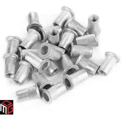 Remache Tuerca Roscado Aluminio M5 X 50u Cuerpo Estriado Dgm