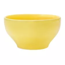 Bowl Cerealero Ceramica Biona Tazon Cereales 600ml 14cm Color Amarillo