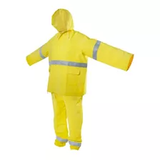 Impermeable Amarillo Con Reflejante Surtek 137615 29910281