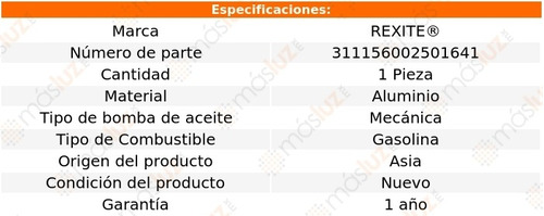 1-bomba Aceite Nissan 280zx 6 Cil 2.8l 79/83 Rexite Foto 2