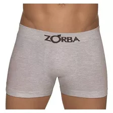 Kit 10 Cuecas Boxer Zorba Algodão Cinza Sem Costura 781