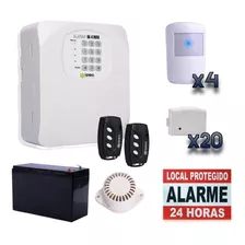 Kit Alarme Segurança Residencial Casa Comercial 4 Ivp