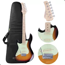 Guitarra Canhota Eletrica Strinberg Sts100lh + Capa Cor Sunburst Orientação Da Mão Canhoto