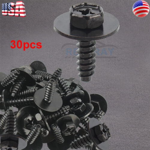 30 Pcs For Mazda 9cf6-00-516b Bumper Retainer Screw 8mm  Oam Foto 2