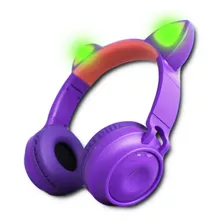 Fone Headphone Ouvido Orelha De Gato Bluetooth Led Coloridos