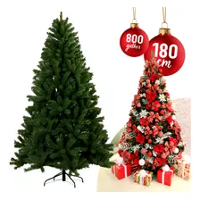 Árvore De Natal Pinheiro Tradicional 1,80m 800 Galhos Luxo