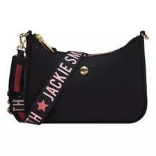 Cartera Jackie Smith Baguette Negro En Caja Con Moño 