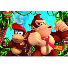 Painel De Festa Infantil Donkey Kong 1,80x1,20