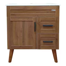 Mueble Vanitorio Elegance Nogal 70x47x80cm