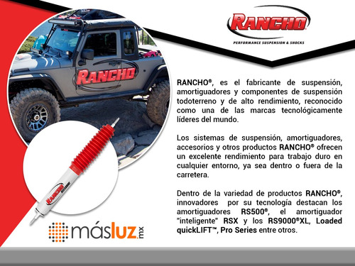 Kit 2 Amortiguadores Tra Gas Rs9000xl H3 Hummer 06/10 Rancho Foto 4