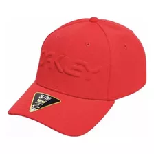 Boné Oakley 6 Panel Stretch Hat Embossed Vermelho