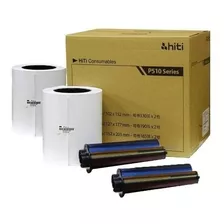 Papel E Ribbon 10x15 Impressora Hiti P510 - 2 Unidades