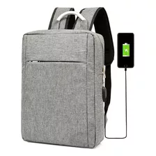 Mochila Executiva Notebook Com Cabo Usb 15.6 Pol Impermeável