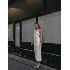 Vestido Maxi Blanco Zara