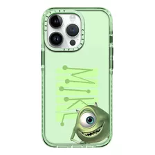 Case iPhone 15 Pro Max Monsters Inc Mike Verde Transparente