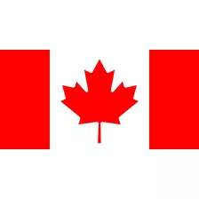 Placa Quadro Decorativo Da Bandeira Do Canadá 28x20 Cm