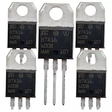 Kit- 5x Bta16-600 Tiristor Triac 16a 600v Bta16-600b Bta 16-