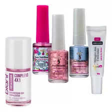 Kit De Unhas Nutribomba+ Base Fortalecedora De Unhas Complex