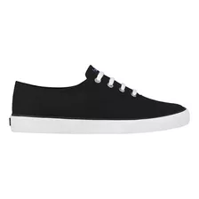 Tenis Nauticos Sperry Mujer Dama Casual Negro Pier Saturated