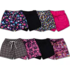 Kit 3 Bermudas Meninas Short Infantil Sortidos 4 A 16 Anos