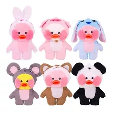 Set De 3 Piezas De Peluche De Pato Lalafanfan, Ropa Y Gafas,