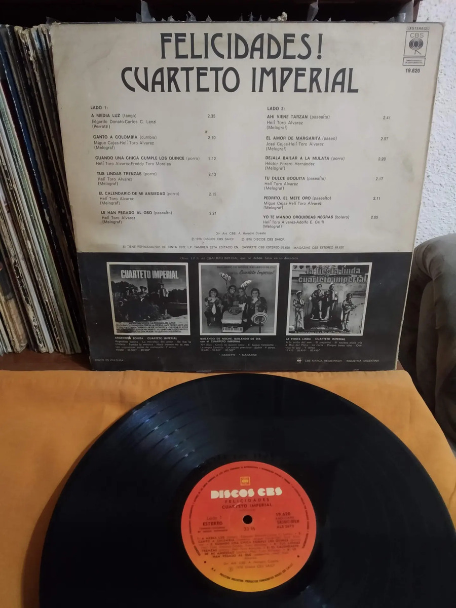 CUARTETO IMPERIAL - Felicidades - vinilo 1976