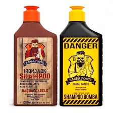 Barba Forte Shampoo Ironjack 250ml + Shampoo Danger 250ml