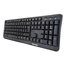 Teclado Alambrico Ergonomico Usb Pc Multimedia Vorago Resistente Plug And Play Español