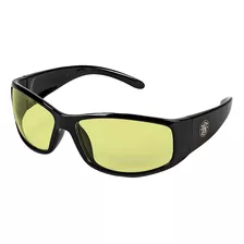 Lentes Deportivos Seguridad Smith & Wesson 21305 Antiempaño Color De La Lente Amber Color Del Armazón Negro Diseño Deportivo