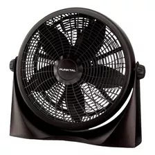 Ventilador De Piso Punktal Pk-4090vt Turbo Negro Con 5 Aspas, 40 cm De Diámetro 220 v