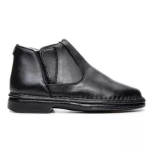 Bota Masculina Antistress Couro Legitimo Palmilha Conforto