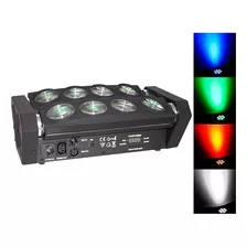 Moving Spider Beam 8 Leds 12w Rgbw Quadriled Sensor Som Dmx