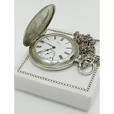 Antiguo Reloj De Bolsillo Cyma Tres Tapas Plata 0900