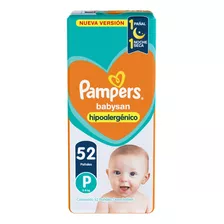Pañales Pampers Babysan Hipoalergenico P X 52 Unid
