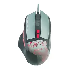 Mouse Gamer Aoas K80 Ergonómico Luz Led Alta Calidad 3200dpi Color Negro