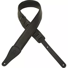 Correa De Guitarra De Cuero Ropa M17cgblk, Negra.