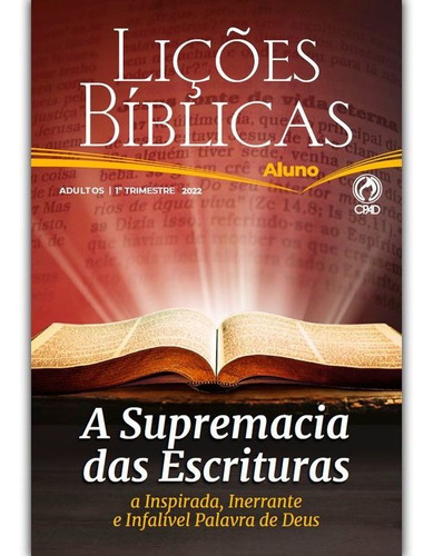 Revista Lições Bíblicas 1° Trimestre 2022 - Adultos Aluno