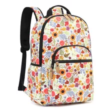 Leaper Water-resistant Floral Laptop Backpack Travel Bag ...