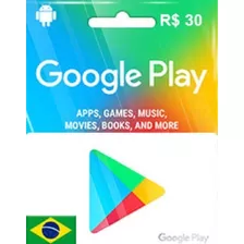 Gift Card Google Play R$30 Codigo Digital