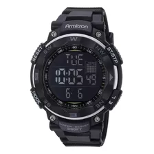 Reloj Cronógrafo Negro Armitron Sport Para Hombre