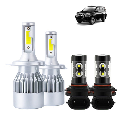 H4 H11 Blanco Kit Faros Led Luz Alta/baja Para Nissan Good